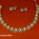 Original Kundan Necklace Set with Rose Gold Plating
