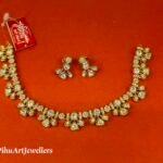 Original Kundan Necklace Set with Rose Gold Plating